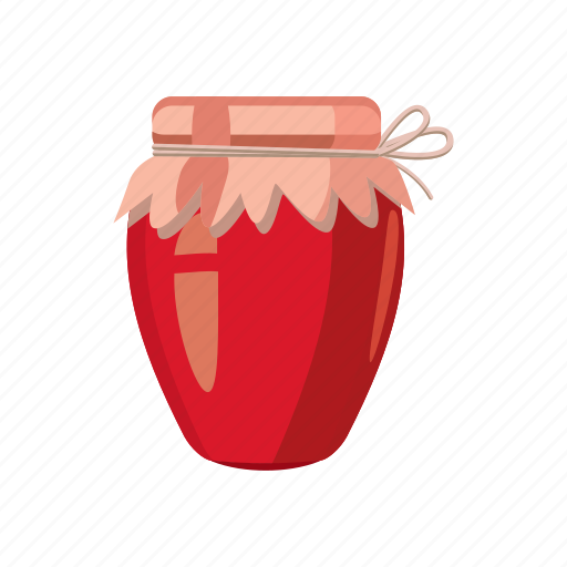 Cartoon, dessert, food, fruit, glass, jam, jar icon - Download on Iconfinder