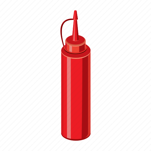 Bottle, cartoon, container, food, ketchup, plastic, sauce icon - Download on Iconfinder