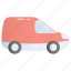 van, courier, shipping, truck, service, transport, cargo, vehicle, package delivery 