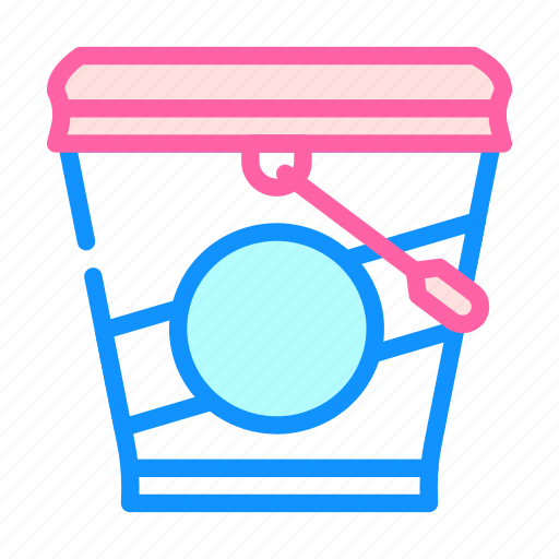Ice, cream, bucket, product, mayonnaise, sauce icon - Download on Iconfinder