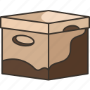 carton, box, cardboard, storage, crate