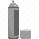 aerosol, can, spray, metal, bottle