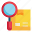 box, search, goods, delivery, transport, packaging icon 