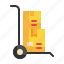 delivery, box, goods, shipping, transport, packaging icon 