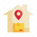 home, delivery, box, goods, shipping, transport, packaging icon