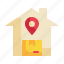 home, delivery, box, goods, shipping, transport, packaging icon 