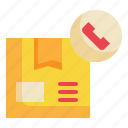 service, customer, call, box, delivery, shipping, transport, packaging icon