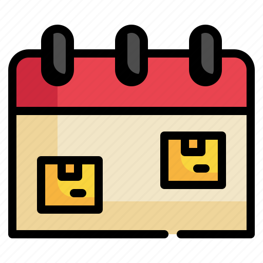 Calendar, delivery, packaging, box, transport, packaging icon icon - Download on Iconfinder