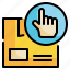 up, box, delivery, shipping, transport, packaging icon 