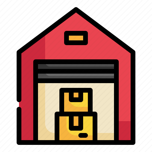 Warehouse, box, parcel, delivery, transport, shipping, packaging icon icon - Download on Iconfinder