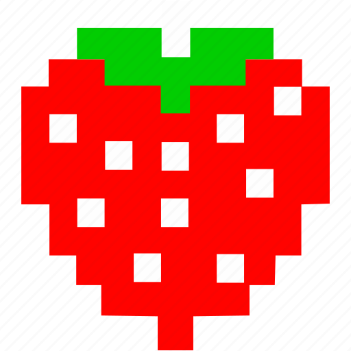 8bit, fruit, strawberry icon - Download on Iconfinder