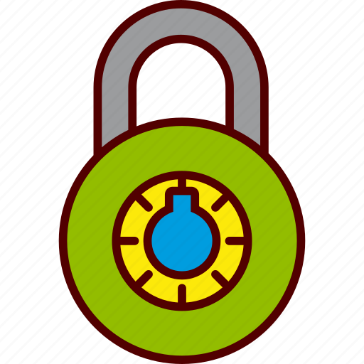 Closed, combination, lock, locked, padlock, secure, security icon - Download on Iconfinder