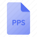 document, extension, file, file format, page, pps