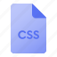 css, document, extension, file, file format, page 