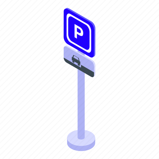 Paid, parking, mode, isometric icon - Download on Iconfinder