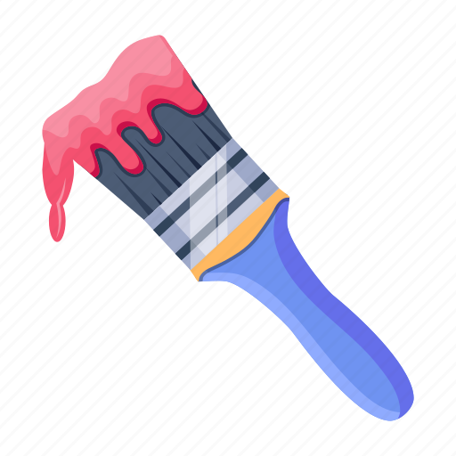 Paintbrush, varnish paintbrush, art brush, color brush, painting tool icon - Download on Iconfinder