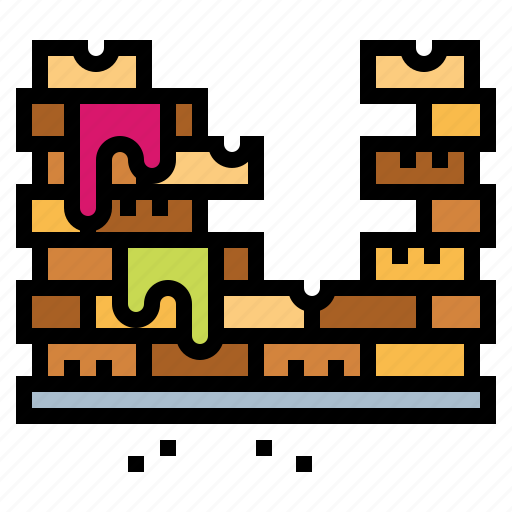 Brick, buildings, gaming, stone, wall icon - Download on Iconfinder