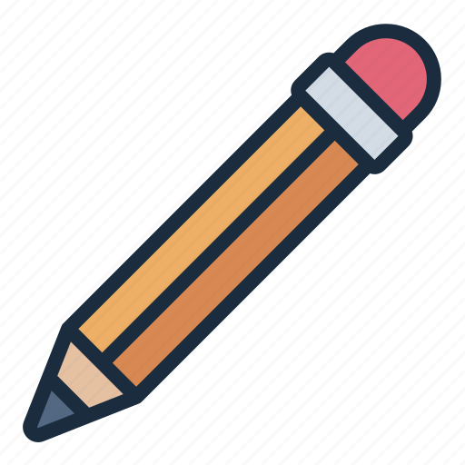 Pencil, stationary, write, draw, school, education, painting icon - Download on Iconfinder
