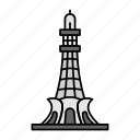 lahore resolution, lahore tower, minar e pakistan, national tower of pakistan, pakistan resolution