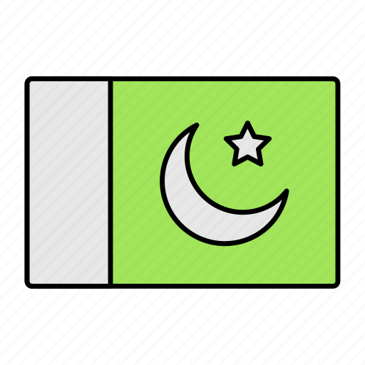 Country symbol, crescent and star, muslim league, national flag, pakistan symbol, ensign icon - Download on Iconfinder