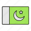 country symbol, crescent and star, muslim league, national flag, pakistan symbol, ensign 