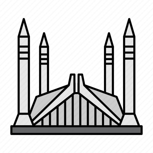 Faisal mosque, islamic architecture, islamic art, pakistan capital, shah faisal mosque, pillars icon - Download on Iconfinder