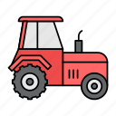 tractor, farming vehicle, agriculture tractor, agriculture machinery, wheeled tractor, machine