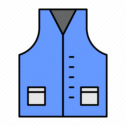 Waist coat, wasket, sleeveless garment, clothing, fashion apparel, sleeveless upper icon - Download on Iconfinder
