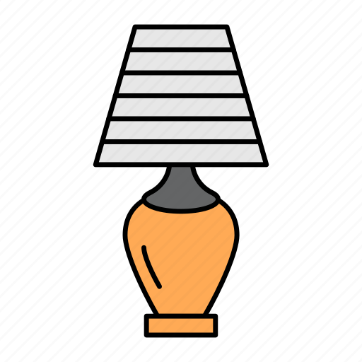 Table lamp, desk lamp, stand lamp, table light, bedside lamp, light icon - Download on Iconfinder
