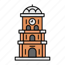 clock tower, faisalabad landmark, free standing building, tall building, turret clock, traditional place