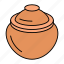 ancient cookware, clay pot, cooking pot, pottery, traditional pot, mud pot 