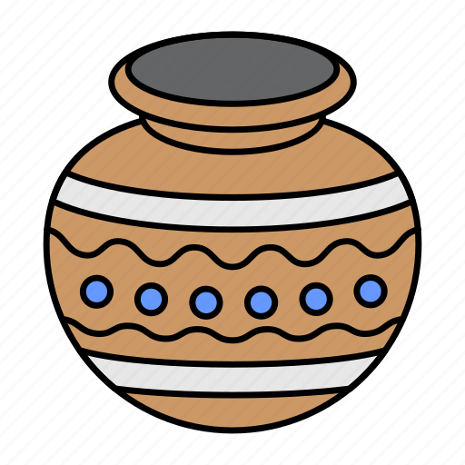 Pitcher pot, claypot, water container, water vessel, conventional flask icon - Download on Iconfinder