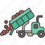 unloading, truck, transportation, logistics, cargo 