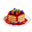 berry, pancake, sweet, dessert, food, cake, bakery, breakfast, fruit 