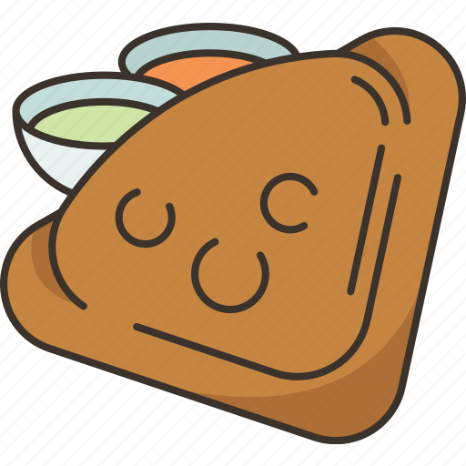 Dosa, crepes, masala, breakfast, indian icon - Download on Iconfinder