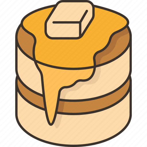 Pancakes, fluffy, dessert, sweet, butter icon - Download on Iconfinder