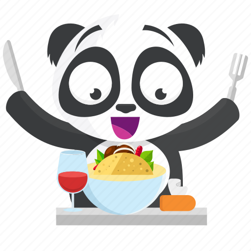 Emoji, emoticon, food, panda, smiley, sticker icon - Download on Iconfinder