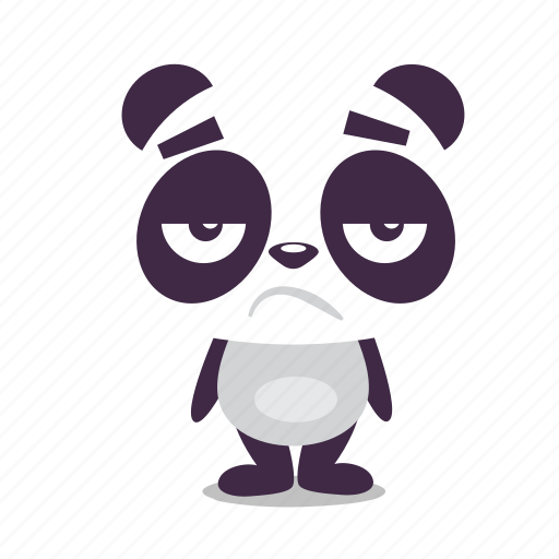 Bored, dissapointed, panda icon - Download on Iconfinder