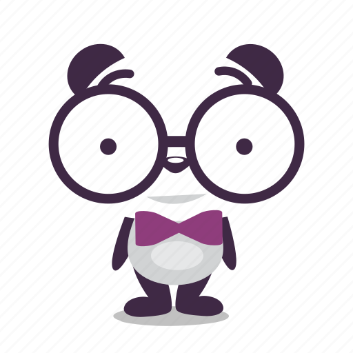 Geek, panda, bookworm icon - Download on Iconfinder