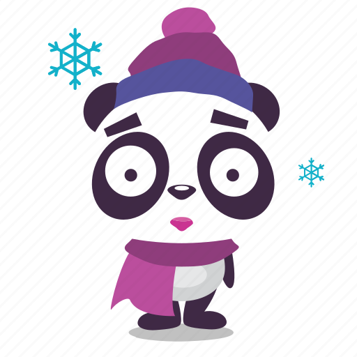 Christmas, cold, freezing, panda, winter icon - Download on Iconfinder