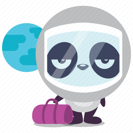 Earth, leave, panda, space, travel icon - Download on Iconfinder