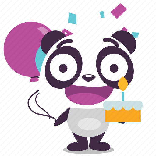 Birthday, happy, panda, party, surprise icon - Download on Iconfinder