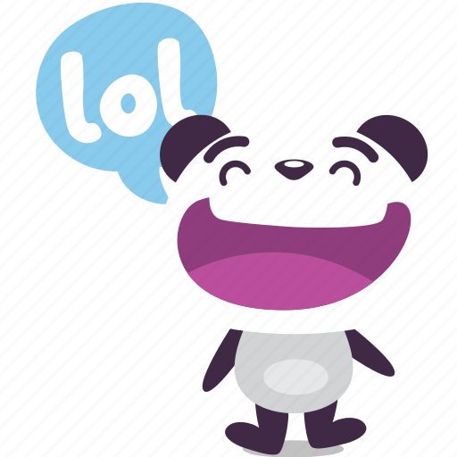 Laugh, lol, panda icon - Download on Iconfinder