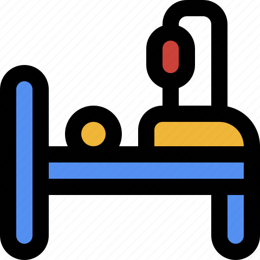 Bed, illness, injury, clinic, hospital, care, patient icon - Download on Iconfinder