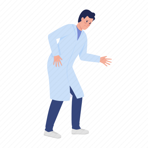 Worried doctor, anxious physician, upset man, scared man icon - Download on Iconfinder