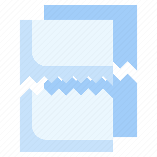 Ripped, paper, document, rip, page icon - Download on Iconfinder