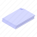 paper, sheets, isometric