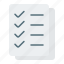 checklist, file, document, list, check, mark, test, submission 