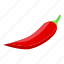 mexican, hot, paprika, isometric 