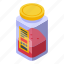 paprika, spices, isometric 